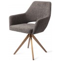 2 x Yanai Rotérbare Spisebordsstole H86 cm polyester - Guld/Mørkegrå