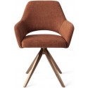 2 x Yanai Rotérbare Spisebordsstole H86 cm polyester - Guld/Terracotta