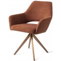 2 x Yanai Rotérbare Spisebordsstole H86 cm polyester - Guld/Terracotta