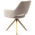 2 x Yanai Rotérbare Spisebordsstole H86 cm polyester - Guld/Terracotta