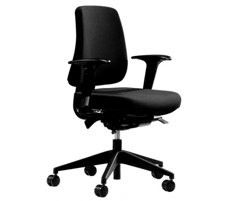 Canadian Ergo 02 kontorstol m/armlæn - Sort