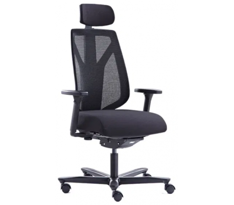 Canadian Ergo Comfort Soft kontorstol m/armlæn - Sort