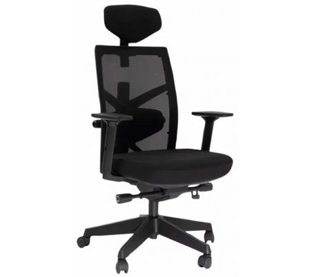 Manager Soft kontorstol m/armlæn - Sort