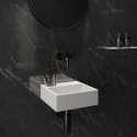 Ideavit Solidcube vægmonteret håndvask 30 x 30 cm Solid surface - Mat hvid
