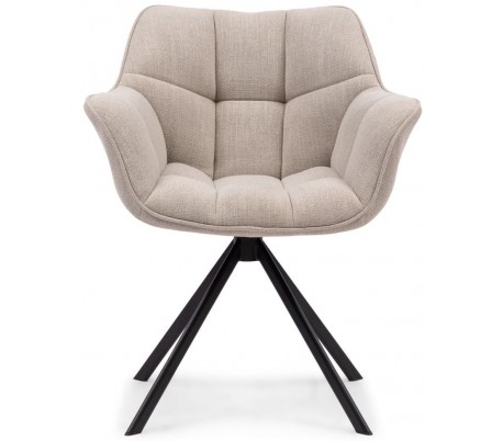 Carnaby Spisebordsstol i velour og metal H80 cm - Sort/Gyldent