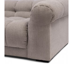 Cobble Hill 3,5 personers sofa i polyester B235 cm - Sort/Jordbrun 2
