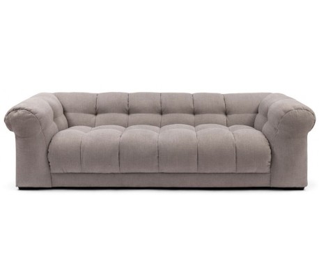Cobble Hill 3,5 personers sofa i polyester B235 cm - Sort/Jordbrun