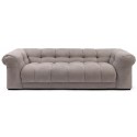 Cobble Hill 3,5 personers sofa i polyester B235 cm - Sort/Jordbrun