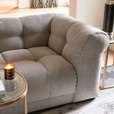Cobble Hill 3,5 personers sofa i polyester B235 cm - Sort/Jordbrun