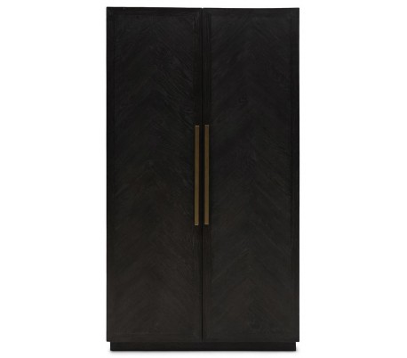 Sideboard i genanvendt egetræ B230 cm - Sortbrun bejset