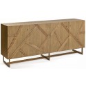 Sideboard i egetræ B180 cm - Rustik natur