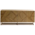Sideboard i egetræ B180 cm - Rustik natur