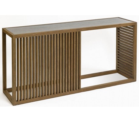 Sideboard i egetræ B180 cm - Rustik natur