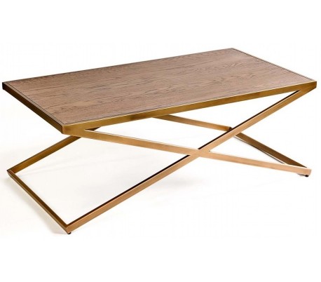 Sofabord i genanvendt fyrretræ og metal 140 x 70 cm - Antik grå/Rustik brun