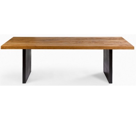 Rundt spisebord i vokset egetræ Ø150 cm - Eg