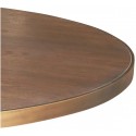 Rundt spisebord i egetræ Ø150 cm - Børstet eg
