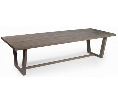 Havebord i teaktræ 260 x 105 cm - Natur