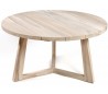 Rundt havebord i teaktræ Ø140 cm - Natur