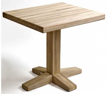 Rundt havebord i teaktræ Ø140 cm - Natur