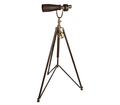 Authentic Models Teleskop på tripod stativ H156 cm - Brun/Messing