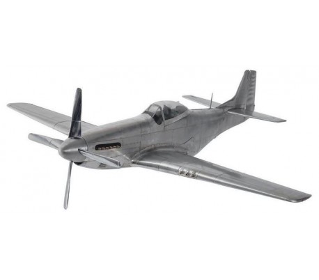 Authentic Models DC-3 Fly 97 x 65 cm - Poleret sølv