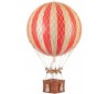 Authentic Models Jules Verne Luftballon H70 x Ø42 cm - Rød/Elfenbenshvid