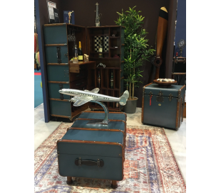 Authentic Models Kuffert sidebord 53 x 45 cm - Vintage honning/Vintage sort 2