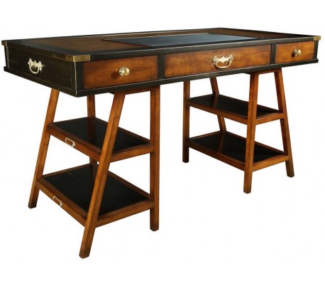 Authentic Models Skrivebord 170 x 75 cm - Vintage honningbrun/Vintage sort