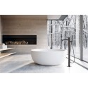 Naima fritstående badekar 170 x 80 cm Senstone - Mat hvid