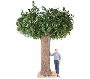 Stort kunstigt Ficus træ H320 x Ø450 cm 2