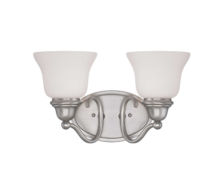 Octave 1 Væglampe H24 cm - Satineret nikkel/Klar