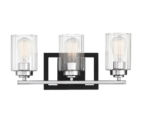 Redmond 4 Badeværelseslampe B71 cm - Poleret krom/Klar