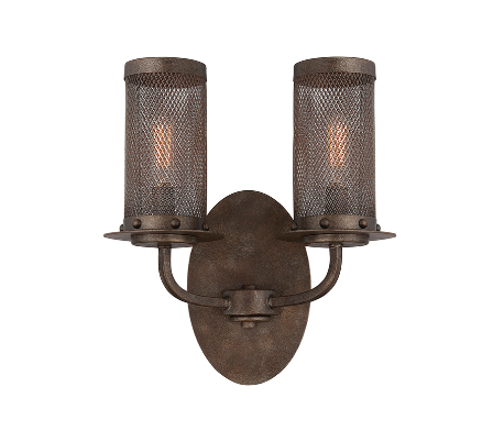 Tulsa 1 Væglampe H35 cm - Antik bronze/Klar