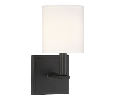 Waverly Væglampe H28 cm - Satineret nikkel/Hvid