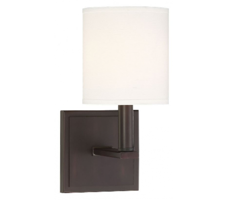 Waverly Væglampe H28 cm - Mat sort/Hvid