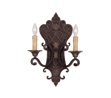 Structure 2 Væglampe H100 cm - Antik stålgrå