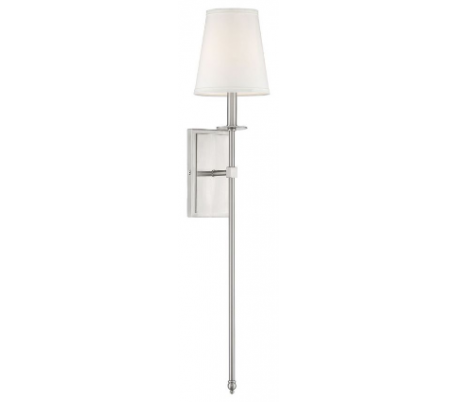 Monroe 1 Væglampe H85 cm - Mat sort/Hvid
