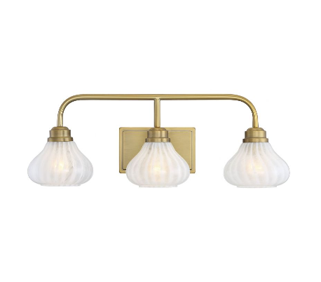 Darlington 3 Badeværelseslampe B65 cm - Satineret nikkel/Opalhvid