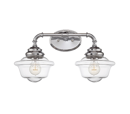 Fairfield 1 Badeværelseslampe H32 cm - Poleret krom/Klar