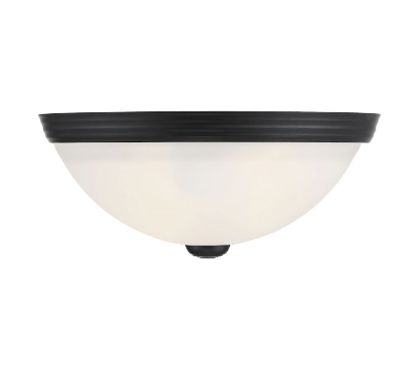 Halvrund Væglampe B28 cm - Varm messing/Hvid