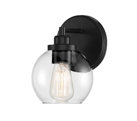 Fairfield 1 Badeværelseslampe H32 cm - Poleret krom/Klar