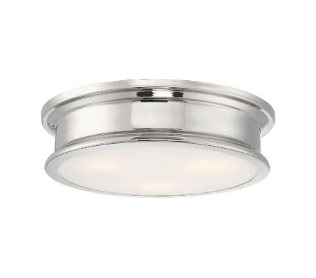 Watkins 3 Flush Plafond Ø41 cm - Antik bronze/Opalhvid