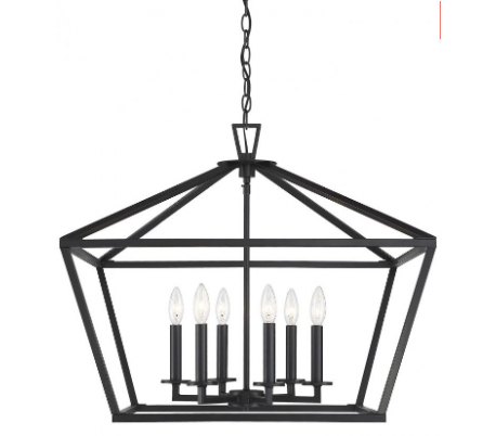 William 4 Lysekrone 41 x 41 cm - Varm messing