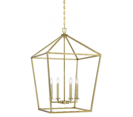 Townsend 6 Foyer Lysekrone 61 x 61 cm - Satineret nikkel