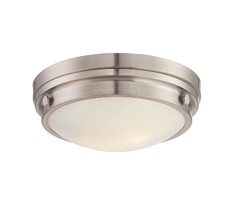 Lucerne 2 Plafond Ø34 cm - Varm messing/Opalhvid