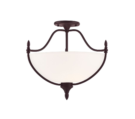 Grove 2 Plafond Ø36 cm - Antik bronze/Creme