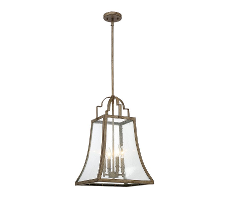 Belle Loftlampe 24 x 24 cm - Rust/Klar med dråbe effekt