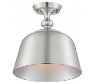 Berg 1 Semi-Flush Plafond Ø30 cm - Poleret nikkel