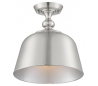 Berg 1 Semi-Flush Plafond Ø30 cm - Satineret nikkel