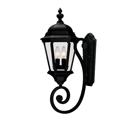 Wakefield 1 Væglampe H39 cm - Sort/Klar